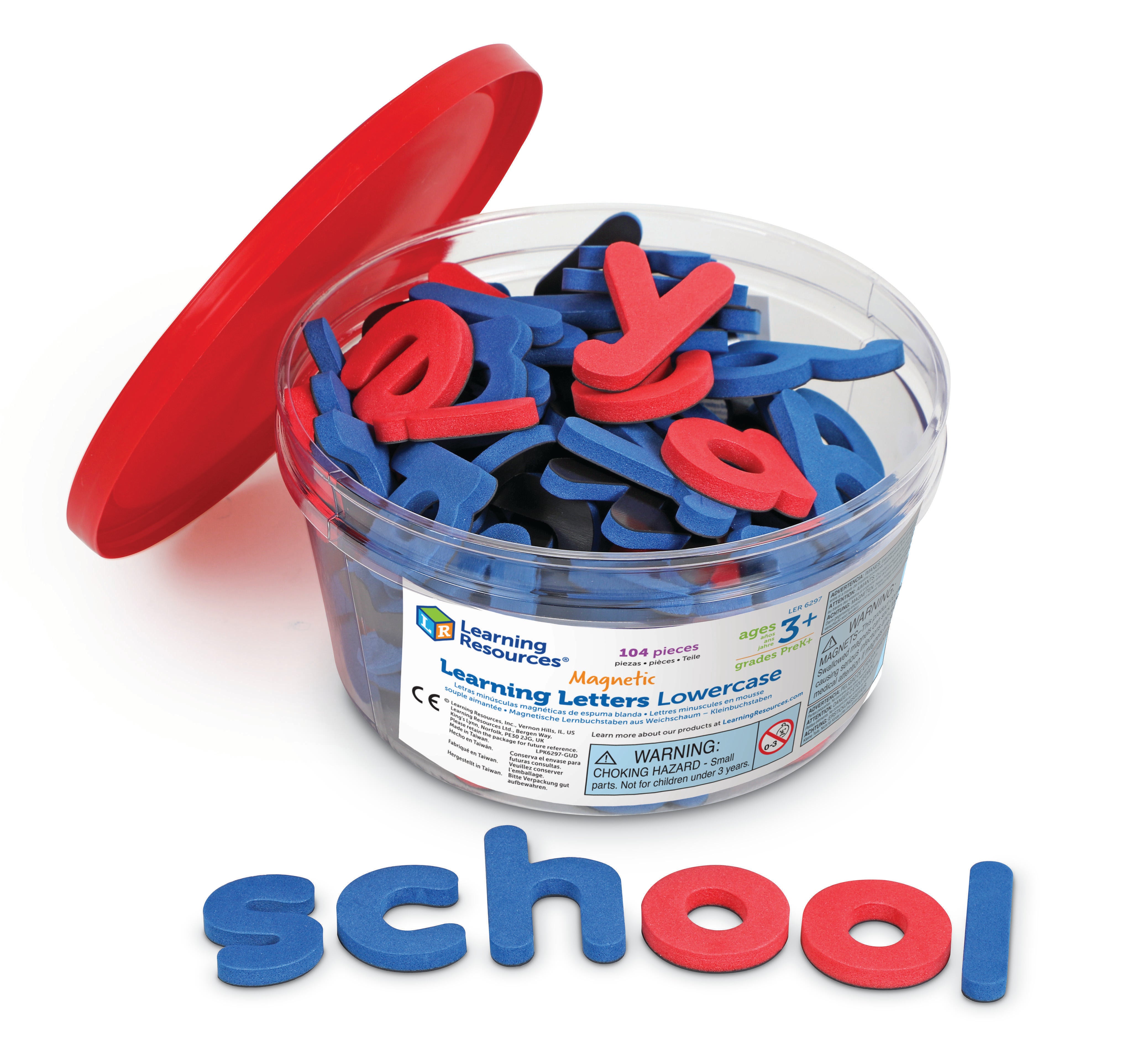 Learning Resources Magnetic Learning Lowercase Letters, 104 Pieces 1391257